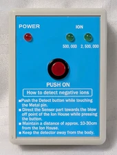 NEGATIVE ION DETECTOR HAND HELD ELECTRONIC SCIENTIFIC DEVICE IONS SENSOR TOOL