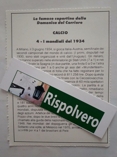Mini Locandina La Domenica del Corriere Calcio i Mondiali del 1934 - Picture 2 of 2