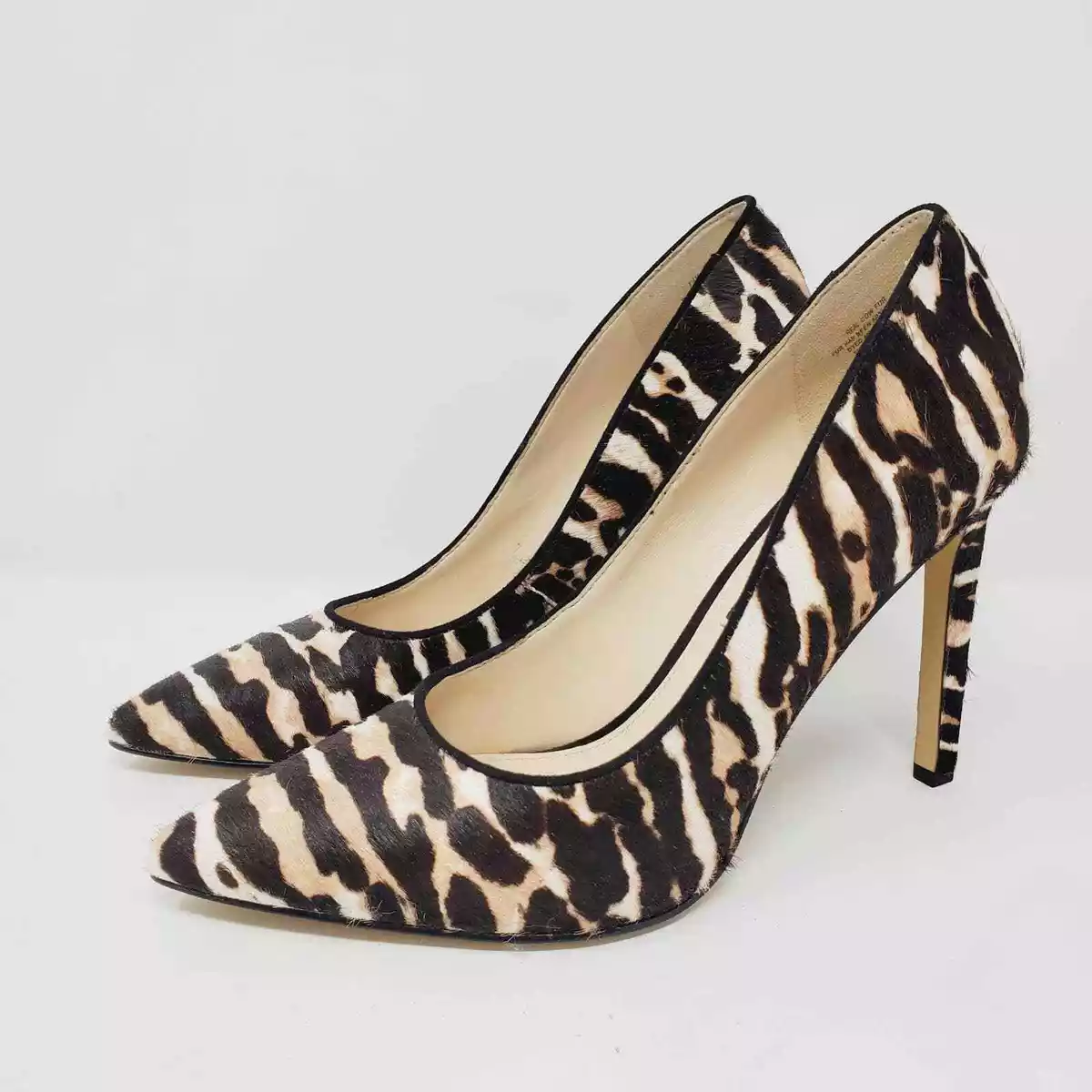 Nine West Brown Leopard Pattern Pony Calf Hair Tatiana Pointy
