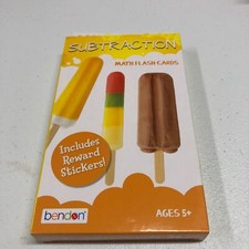 Bendon Subtraction Math Flash Cards set of 36 New Includes Reward Sticker