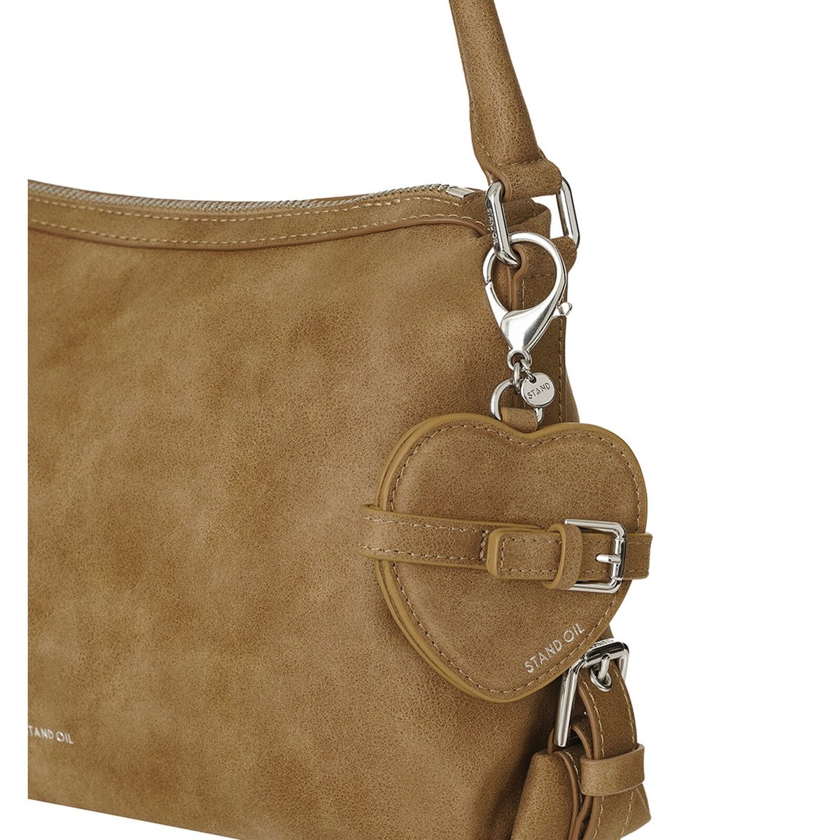 STAND OIL Belted Mirror Keyring Camel Bag Decoration Y2K K