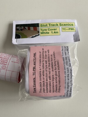 Slot Track Scenics Tyre Cover White TC-PWL für Carrera Scalextric Dekomaterial