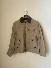 Drake’s London Herringbone Riding Jacket Beige 42