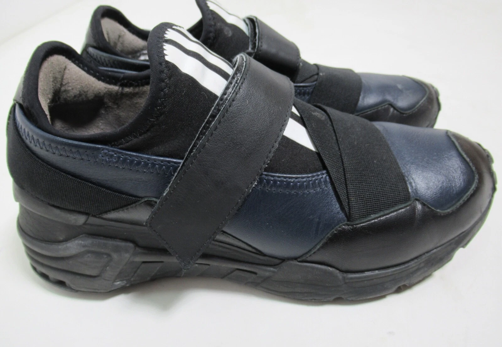 Scarpe da sneaker Adidas Y 3 Astral in pelle nero navy S82173 taglia 8 USA CON 6 1 2 UK