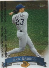 FREE SHIPPING-MINT-1998 Topps Finest Eric Karros #195-PLUS DODGERS BONUS CARDS