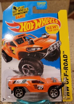 2014 Hot Wheels #115 HW Off-Road/ LAND CRUSHER Orange Variant w/5 Spoke L30