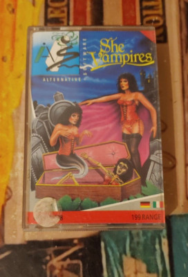 She Vampires (Alternative 87) Commodore 64 (Tape, Box, Manual) working CIB 8-bit