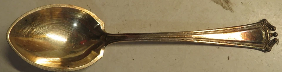 Vintage International 1847 Rogers CONTINENTAL Silverplate 5-7/8" Long Spoon 1914 - Image 3 of 4