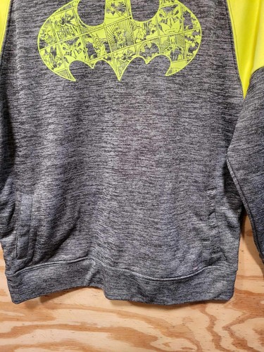 Batman Kids Boys Youth Hooded Sweatshirt Size XL Multicolor Long Sleeve Pockets - Picture 4 of 6