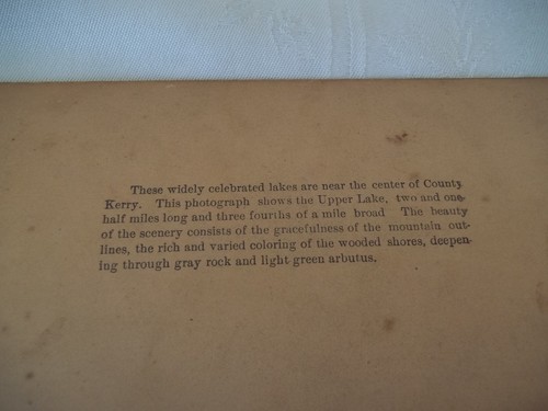 Vintage Stereoscope Card Slides Killarney Ireland & A Letter from our Boy - Picture 11 of 12