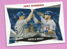 2020 Topps Archives 1960 Combo Card 60CC-SM Dodgers Smith & Muncy