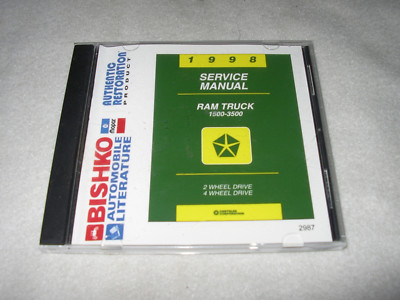 1998 DODGE RAM 1500 2500 3500 Truck SERVICE MANUAL SHOP REPAIR ALSO