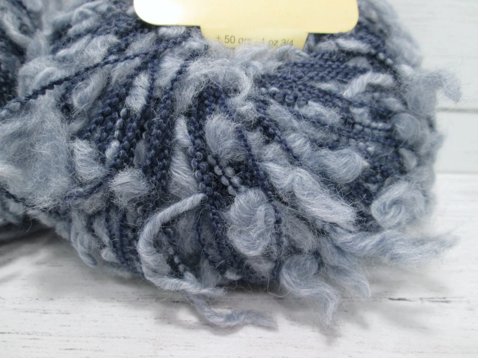 Katia Hippy Hilado Lote 2 Madeja Color Azul 13 Lana Acrílico Nylon Mezcla Aran España Foto 2 de 4