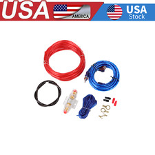 1500W 8 Gauge Car Audio Cable Kit for Amp Amplifier Install with RCA