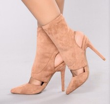 Fashion Nova Not Cold Heels Mocha NWT