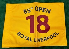 85th - 1956 Open at Liverpool Golf Pin Flag (Winner Peter Thomson) Not Signed