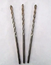 DeWalt DW5225 1/4" x 6" Rock Carbide Spiral Hammer Drill Bit Germany 3pcs