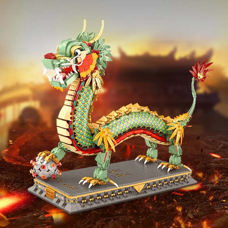 LOZ Chinese Chic Series Dragon Gift Toy Idea (1416 Pcs)Mini Building Blocks 1928 - image 4 of 4