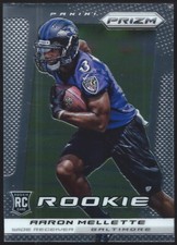 2013 Panini Prizm Football AARON MELLETTE RC Rookie Card #202. rookie card picture