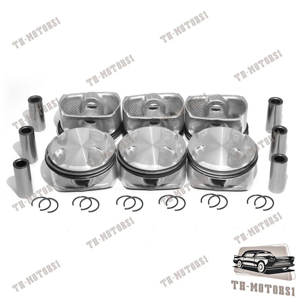 New OEM MAHLE Pistons & Rings Set 10.7:1 For BMW 3.0L L6 525xi Z4 730Li F25 E83 - Изображение 3 из 4