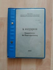 NVA Vorschrift K052/3/010 Ersatzteils&auml;tze f&uuml;r Pionierausr&uuml;stung  1982