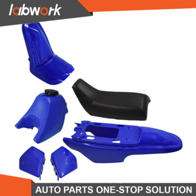 Labwork Plastic Fender Body Seat Gas Tank Kit Blue For Yamaha PW50