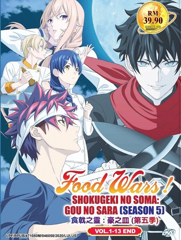 DVD Anime Food Wars! Shokugeki No Soma Season 1+2+3+4+5 (1-86 End) ENG  Dub/Sub*