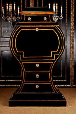 L-Sam-211 Lyra Sekretär Schreibmöbel Schreibschrank in Wiener Biedermeier Manier