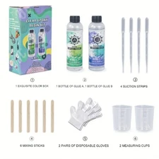 Epoxy Resin Kit 16Oz, Crystal Clear Casting Resin And Hardener For Silicone Mold