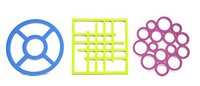 Inkitchen 3-pack Silicone Die Cut Trivet Set, New, Free Shipping on sale Inkitchen 3-pack Silicone Die Cut Trivet Set, New, Free Shipping on sale