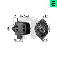 ERA Lichtmaschine Generator Lima 210994A FüR 110 Lada Niva 2131 2121 2111 111