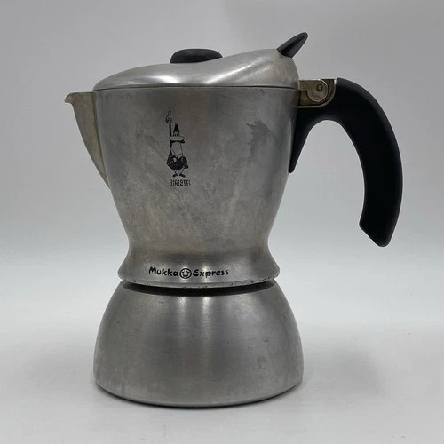Bialetti Mukka Express Stove Top Espresso Latte Cappuccino 2 cup Coffee Maker