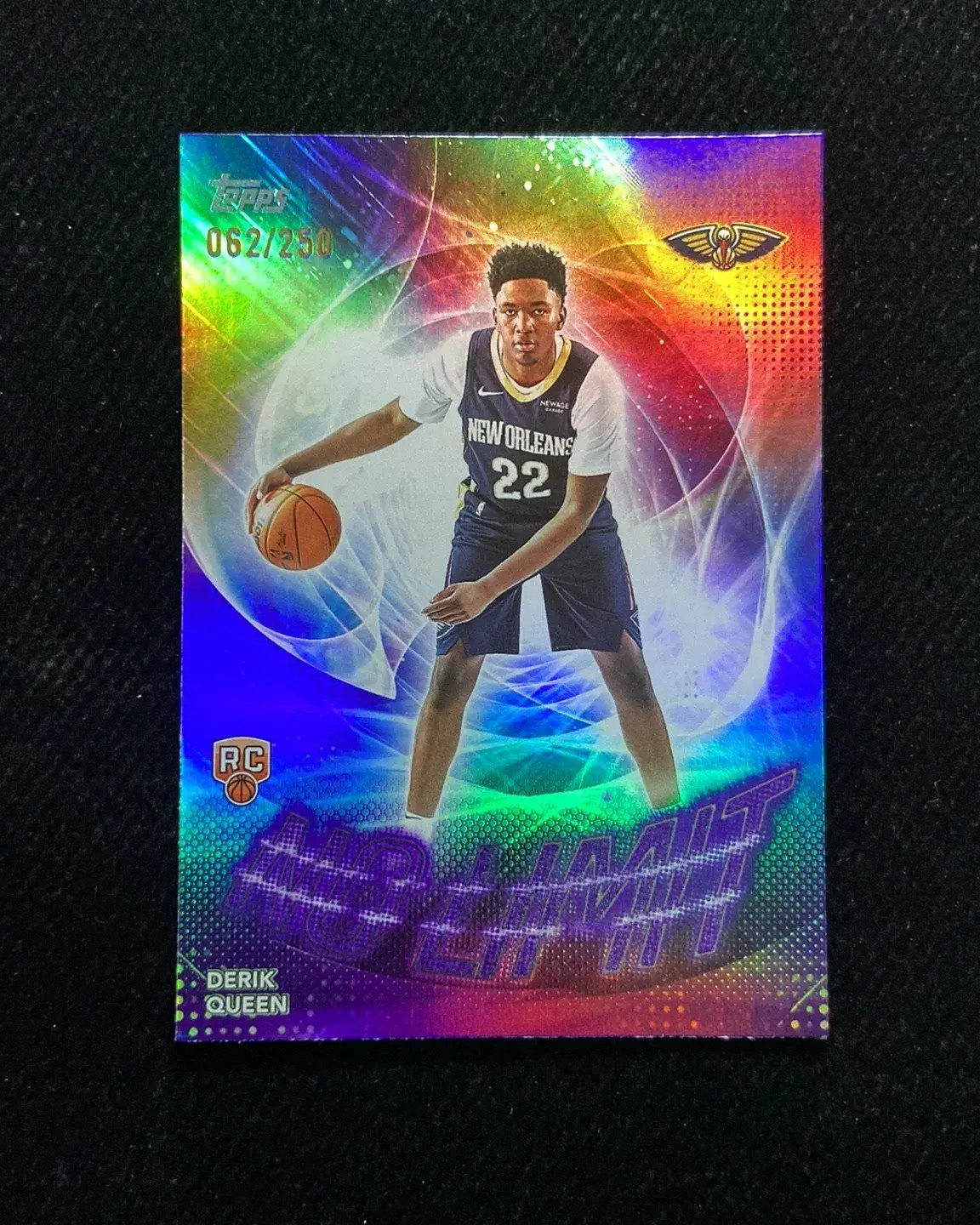2025-26 Topps Flagship No Limit Purple #NL-13 Derik Queen RC Rookie 62/250 HD
