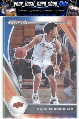 2021 Panini Prizm Draft Picks Red White Blue #1 Cade Cunningham