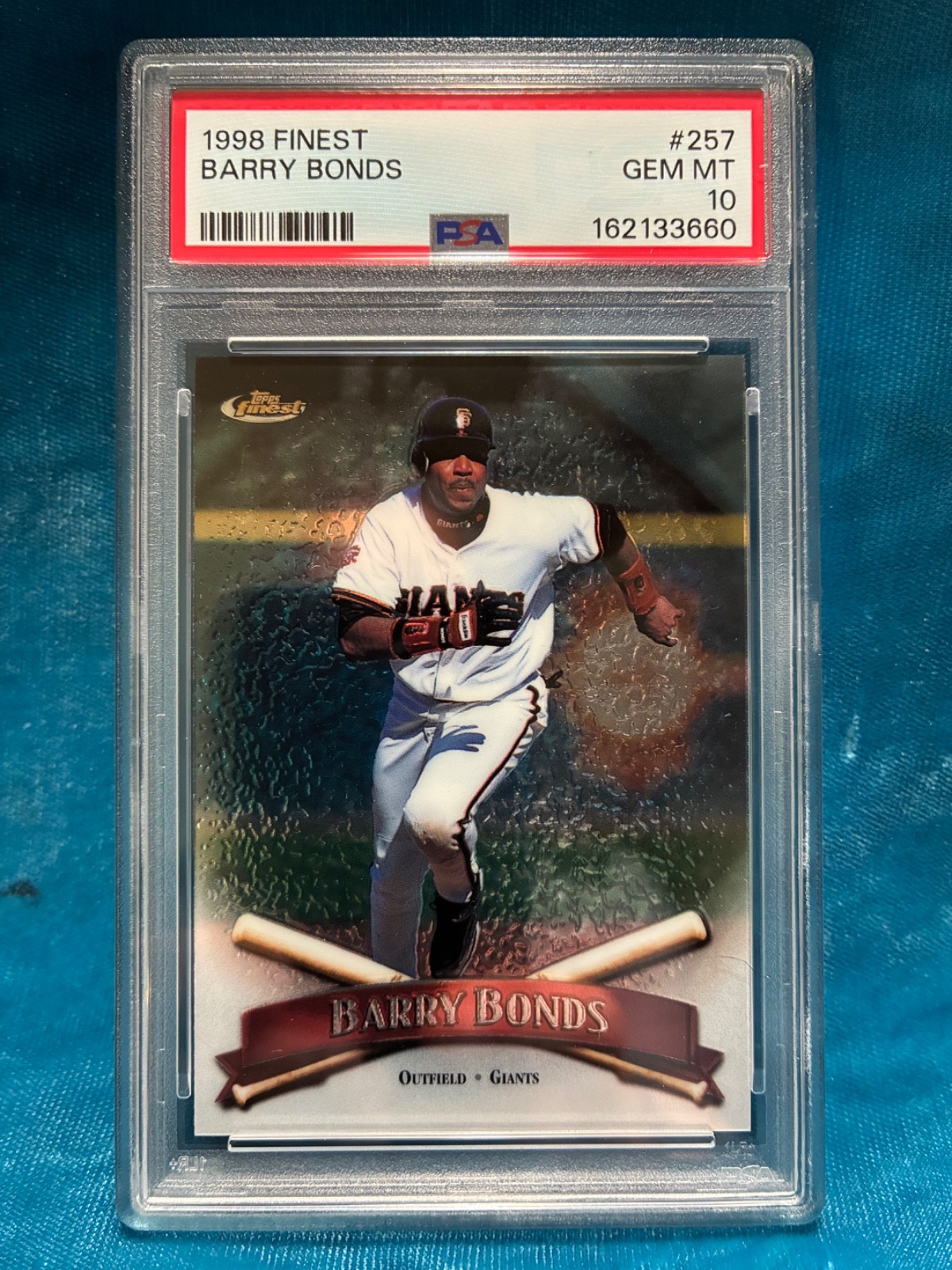 PSA 10 1998 FINEST #257 BARRY BONDS San Francisco Giants GEM MINT