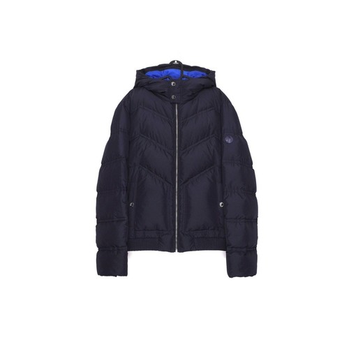Versace Collection Medusa Logo Blue Puffer Down Jacket