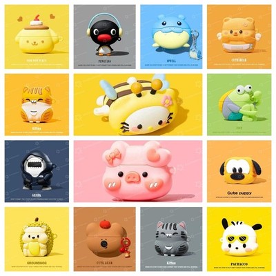 AirPods Customized Funny Cute Cartoon Protective Case Cover (Msgs For Gifts)