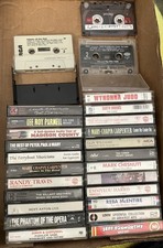 Vintage Cassette Tapes, Mixed Genres, & 1 Empty Meatloaf Case Bat Out Of Hell