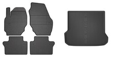 Frogum Fußmattensatz Autoteppich + Kofferraumwanne für Volvo V70 III 135