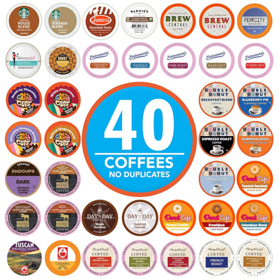 #ad #ad Coffee Pods Variety Pack Sampler from Top Brands Assorted Single Serve for Keur $45.95
