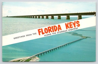 Greetings from Florida Keys Key West FL Overseas Highway Postcard