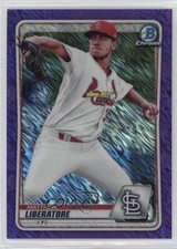 2020 Bowman Chrome Prospects Purple Shimmer Refractor Matthew Liberatore 0s9t