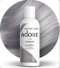 ADORE 155 TITANIUM SHINING SEMI-permanent Hair Color VEGAN 4oz