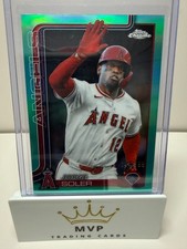 2025 Topps Chrome Update Jorge Soler #USC133 Aqua Refractor Angels 144/199