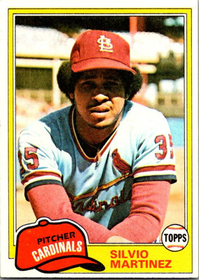1981 Topps #586 Silvio Martinez Baseball card 3E