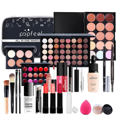 Professionelles Make-Up Sets, 24 Stück Schminkkoffer Schminkset Frauen Schminke