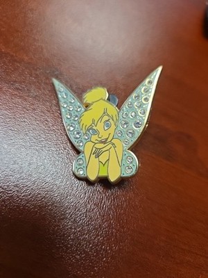 Tinkerbell Rhinestone Enamel Disney vintage  Official Trading Pin 2006