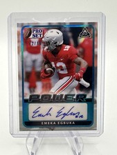 2021 Leaf Pro Set Power  Emeka Egbuka #BA-EE1 Platinum Spectrum Foil /99