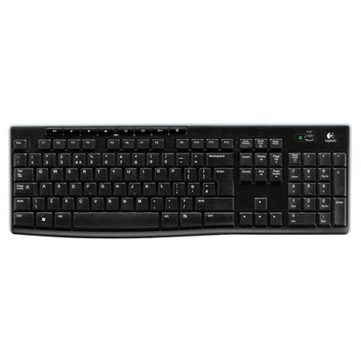 Logitech Wireless Keyboard K270 Tastatur kabellos schwarz