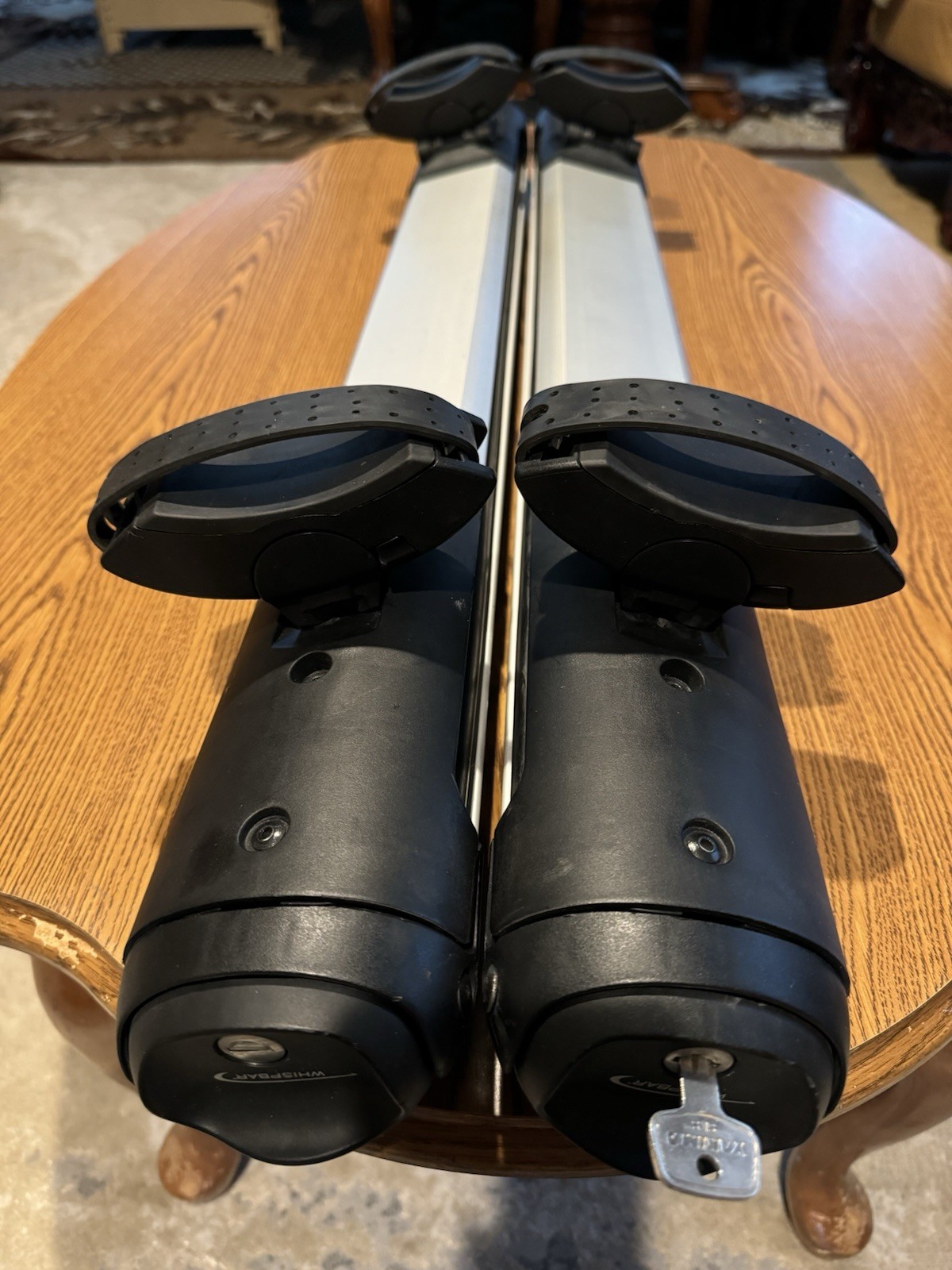 Yakima Whispbar  6 Ski/Snowboard Roof Rack Mount w/ Locks, Key36 Inches